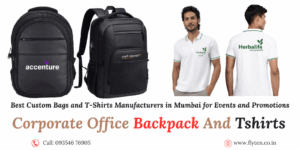 Custom logo printing on T-shirts, polos, dry-fits, backpacks, duffle bags, laptop bags