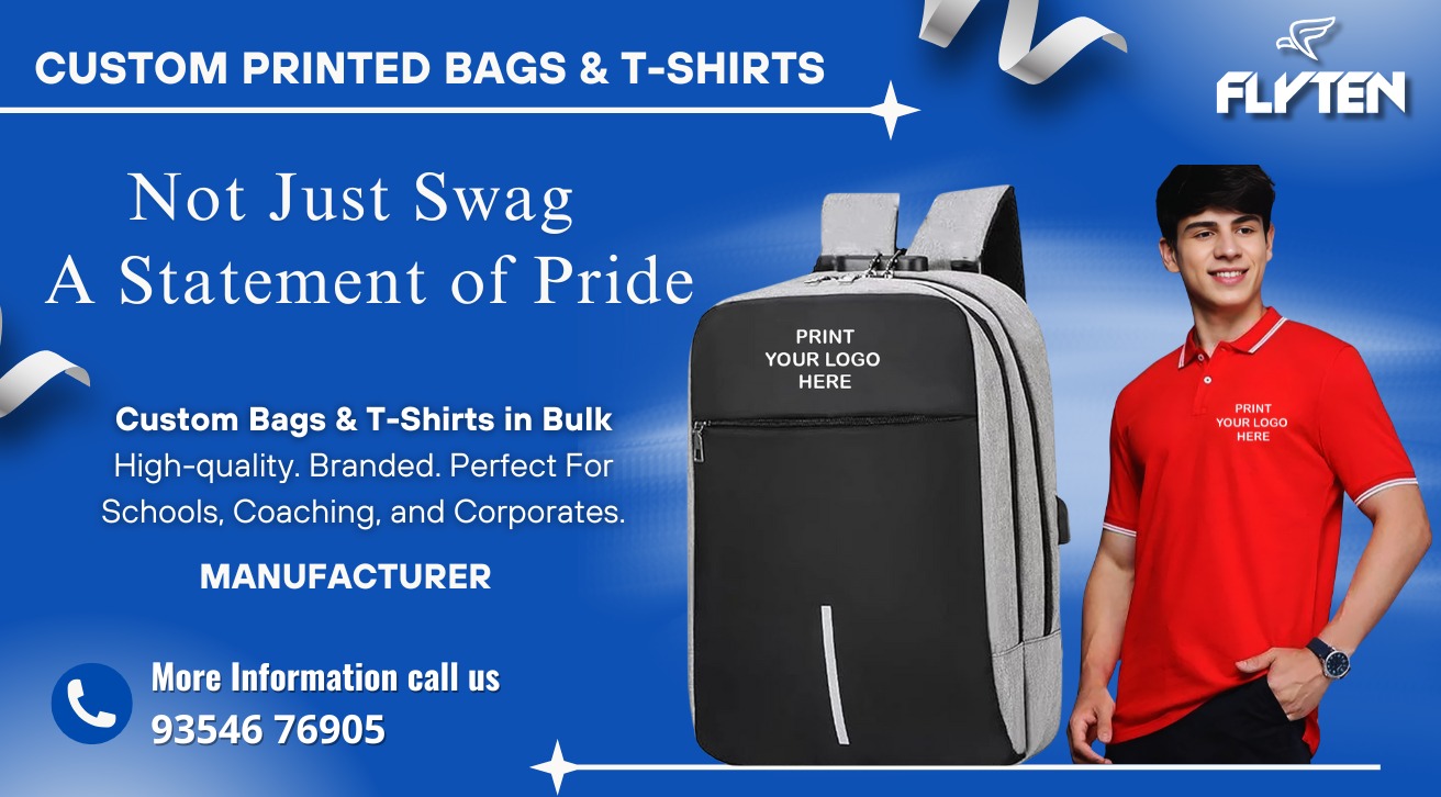 No 1 Custom Tshirts Bag Manufacturer In PAN India - Custom-Made T-Shirts for Corporate & School Events – Bulk Orders Available