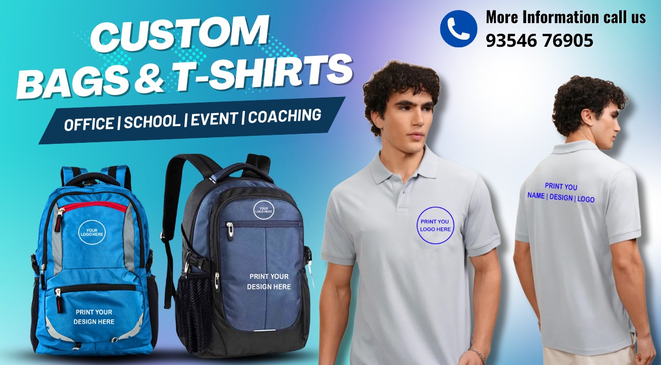 Custom Bags & Tshirts By Flyten In PAN India - Delhi Mumbai Patna!