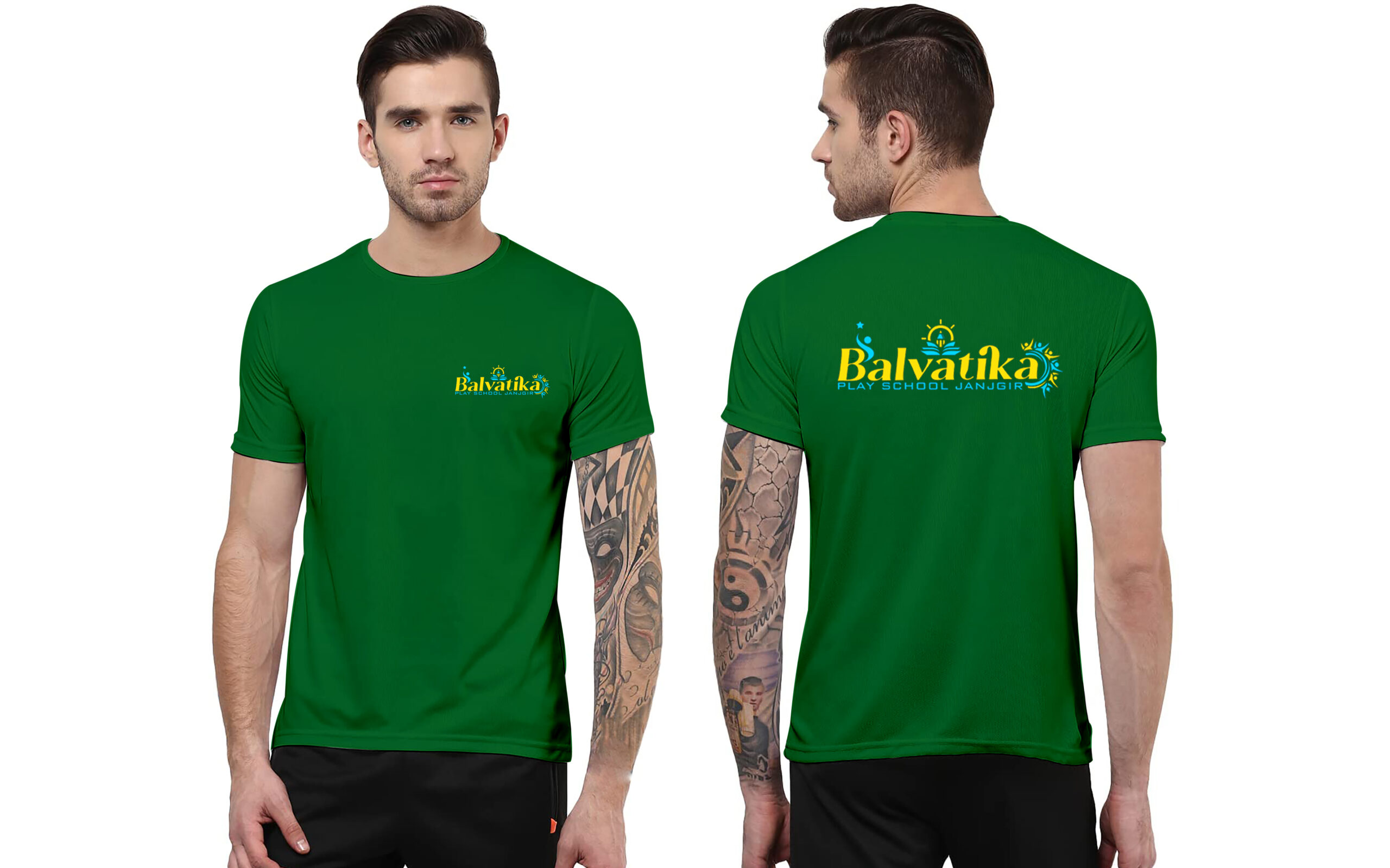 eco-friendly t-shirt printing with company branding - full sleeve and half sleeve customized t-shirt supplier