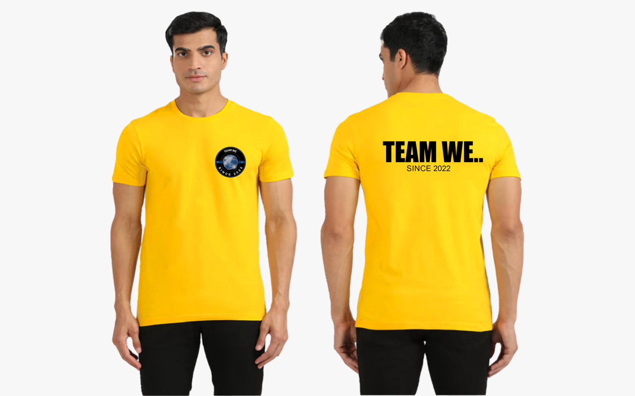 Printed tshirt logo with name manufacturer in India