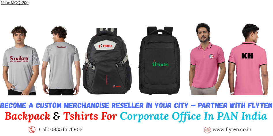 Flyten, India’s trusted manufacturer of customized t-shirts, backpacks, and corporate gifting kits, is now inviting passionate individuals and entrepreneurs.
