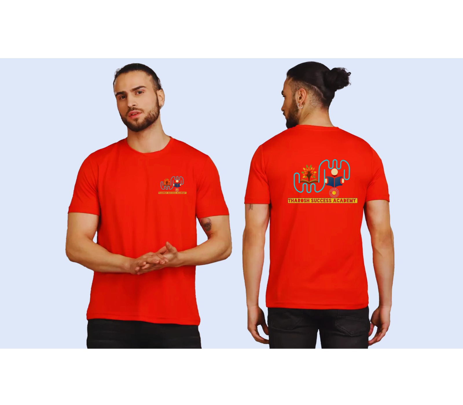 NGO volunteers wearing branded t-shirts during a campaign