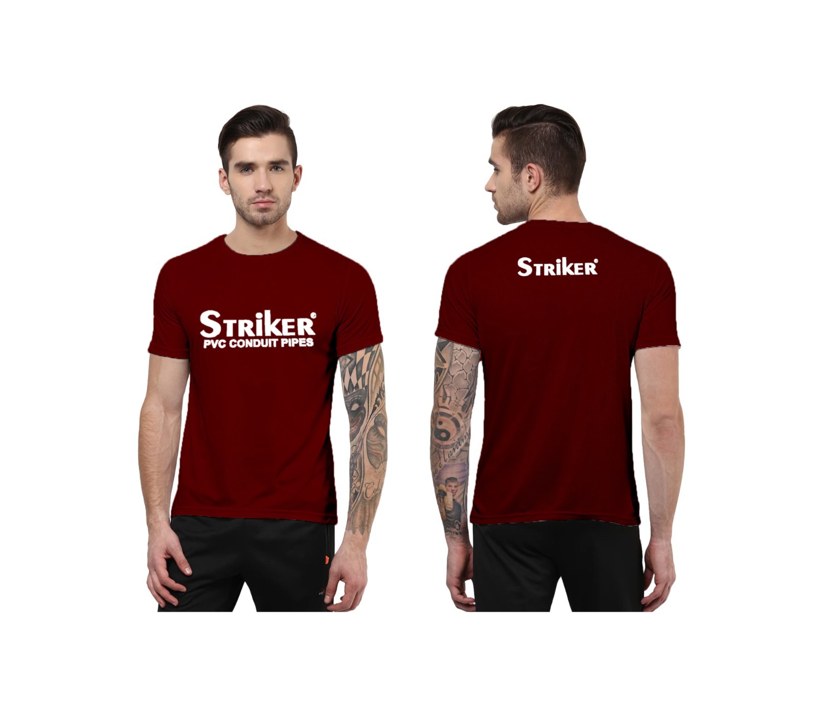 Coaching institute t-shirts with printed batch details