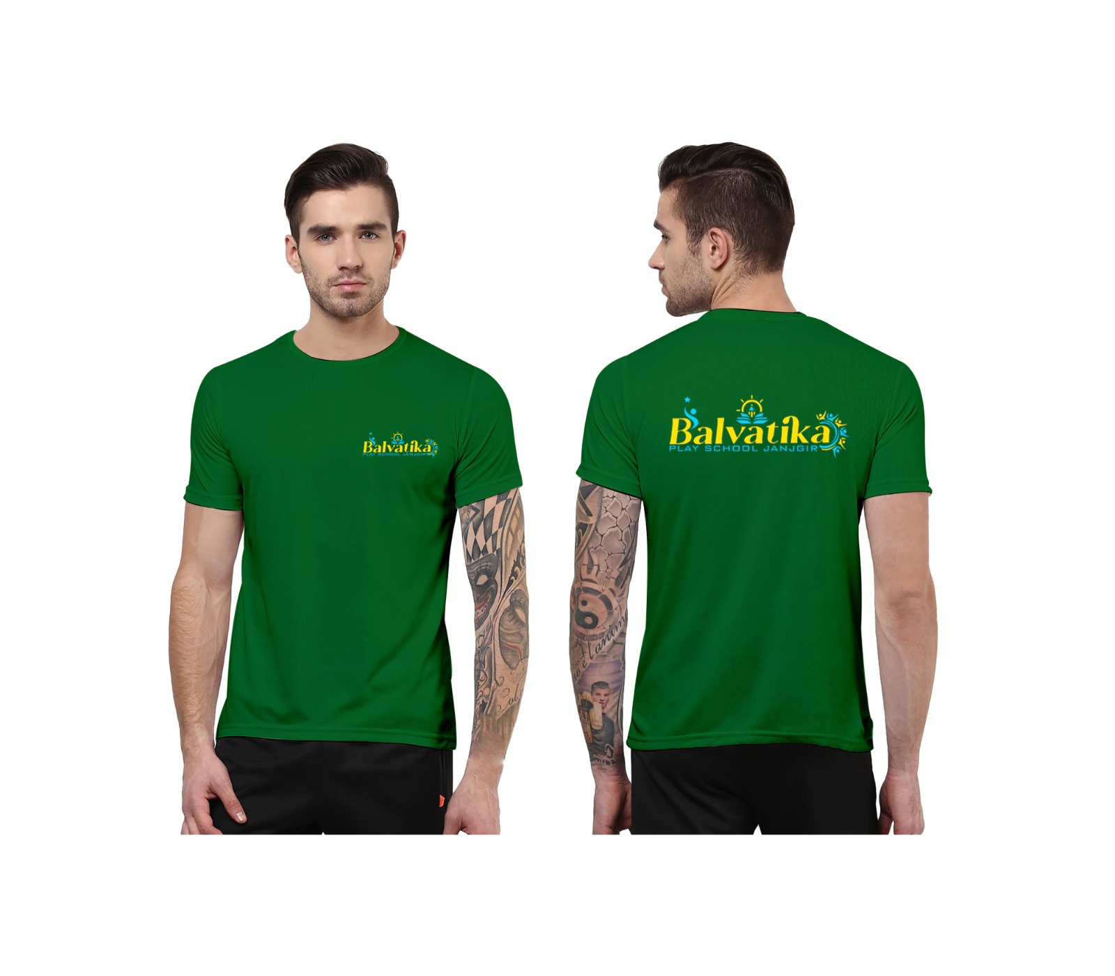 Custom-designed t-shirts for startup company team