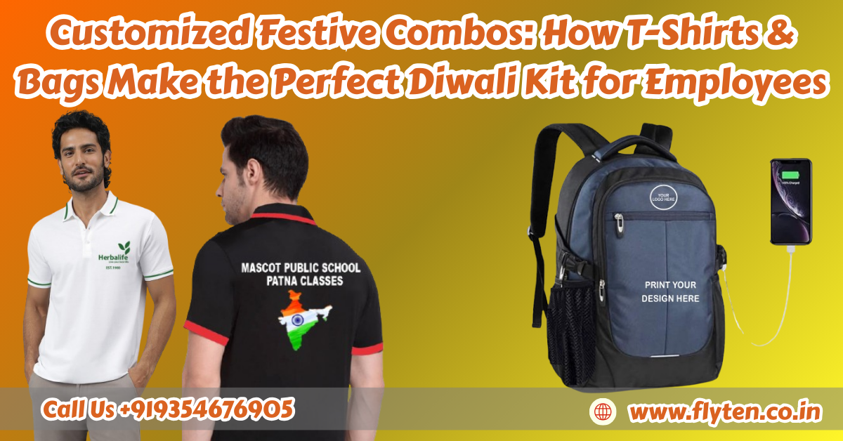 Read more about the article Customized Festive Combos: How T-Shirts & Bags Make the Perfect Diwali Kit for Employees