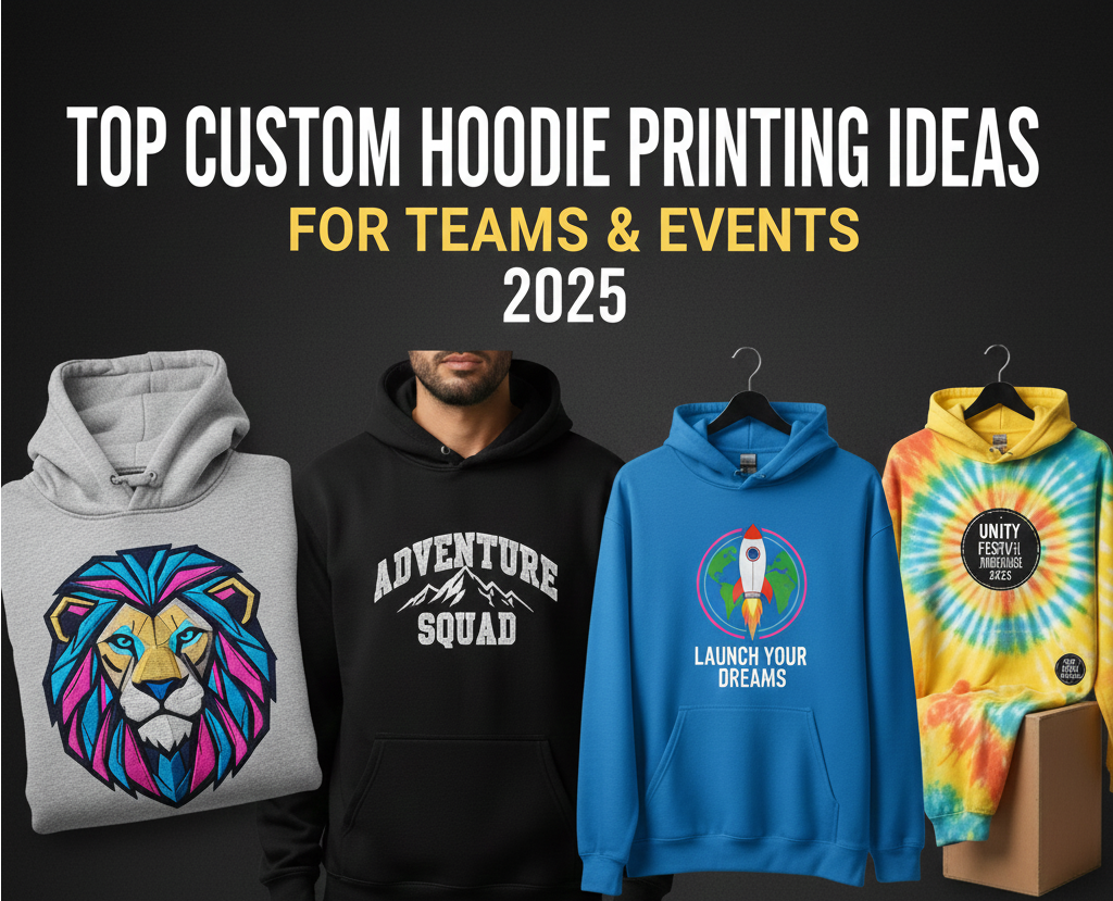 Read more about the article 🧥 Top Custom Hoodie Printing Ideas for Teams & Events 2025